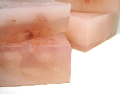 English Rose Soap - with Himalayan Pink Salt - Handmade Vegan Gift Soap