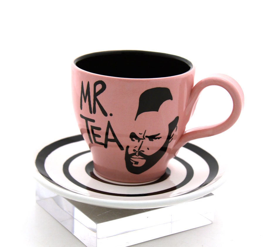 Mr. T Tea Pink Teacup and Saucer