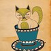 Cat Print Wall Decor, Digital Illustration Cat Poster, Pet Lovers Artwork, Cat Illustration, Kitty Print Art, Kitten Drawing, Digital Art