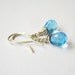 Blue Topaz Sterling Silver Briolette Earrings