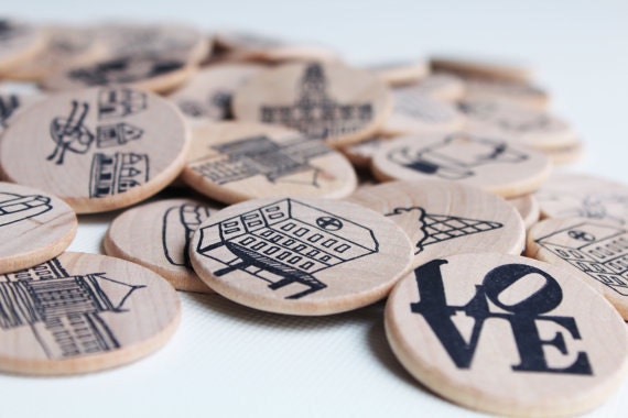 Make a Match - Philadelphia Edition - A Montessori and Waldorf Inspired Matching and Memory Game - Independence Day Sale