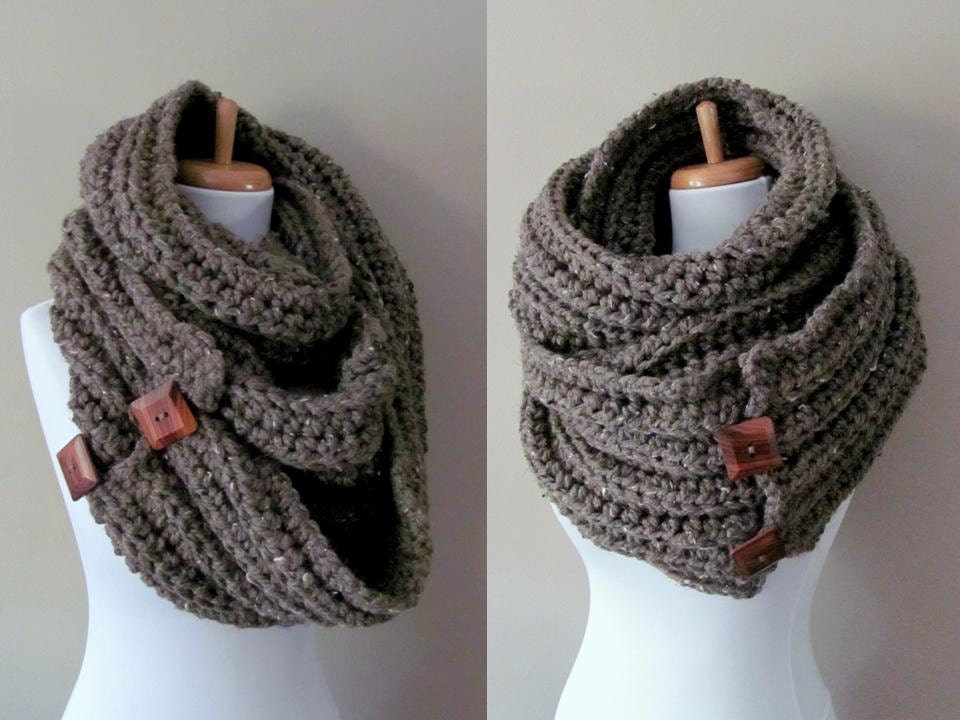 Eternity Scarf Oversized Wool Scarf Convertible Tundra Infinity Scarf - Wood or CHOOSE Your Color Pinterest Favorite - SWAKCouture