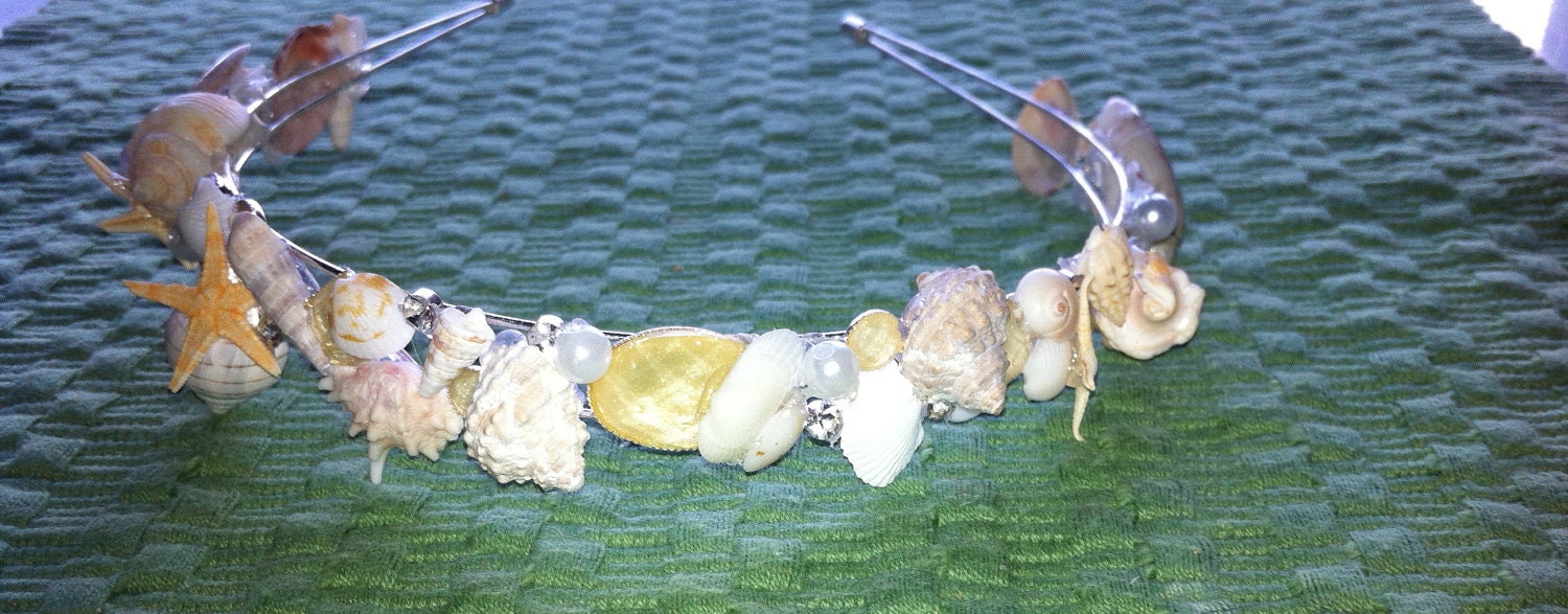 Wedding Seashell Hair Band Crown Accessory Bride Bridesmaid Sea Shell Hairpiece