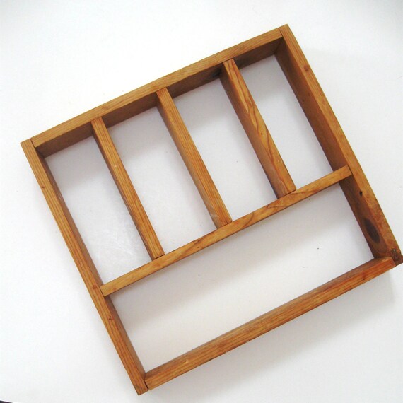 Vintage Wooden Shadow Box Knick Knack Shelf Rustic by CinfulOldies