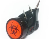 Gas Mask (Single Cylinder) Biohazard Orange with Spikes