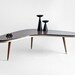 Vintage Boomerang Kidney Coffee Table - Mid Century, Modern, Wood, Retro, Boomerang