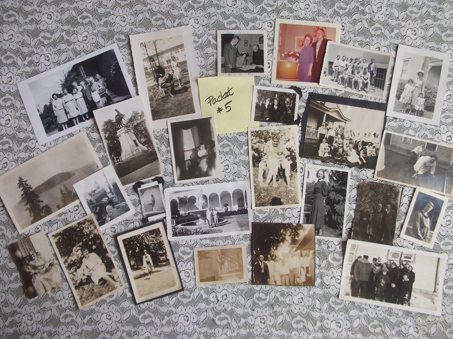 Vintage Black and White Photo Grab Bag - Dates Early to Mid 20th Century