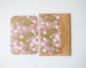Chiyogami Note Card Set . Birthday Cards . Invitations . Greeting Cards . no.104