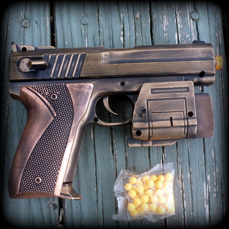 Steampunk cyber shot gun Victorian sci-fi pirate BB Airsoft  Spring GUN---ZOMBIE killer