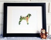 Jungle Book - Shar Pei Dog Silhouette