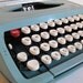 Vintage Corsair Turquoise Typewriter 1950s