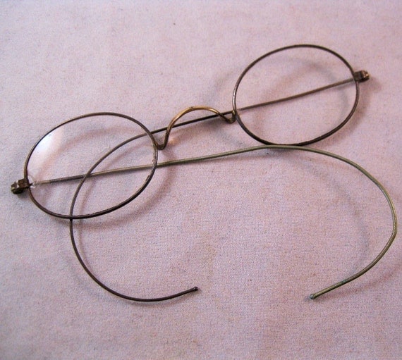 1800s Wire Rimmed Spectacles Eyeglasses By Brighteyestreasures