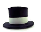 Sale  White Sash on a Mini Top Hat