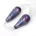 Handmade Lampwork beads - Watercolour Landscape - conical beads, purple, violet, blue, teardrop beads