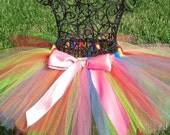 Girls Birthday Tutu- Girls Clown Tutu- Toddler Clown Tutu- Clown costume- Circus tutu- Baby clown costume