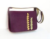 Felt Leather Messenger Laptop Macbook Bag Sleeve with Appliques