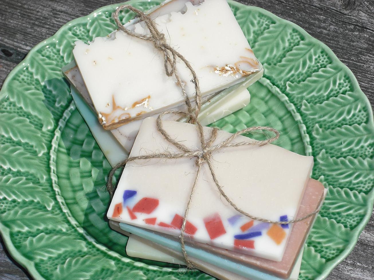 Travel Soaps / 5 to 6 oz total / Artisan Soap / Cold Process Soap