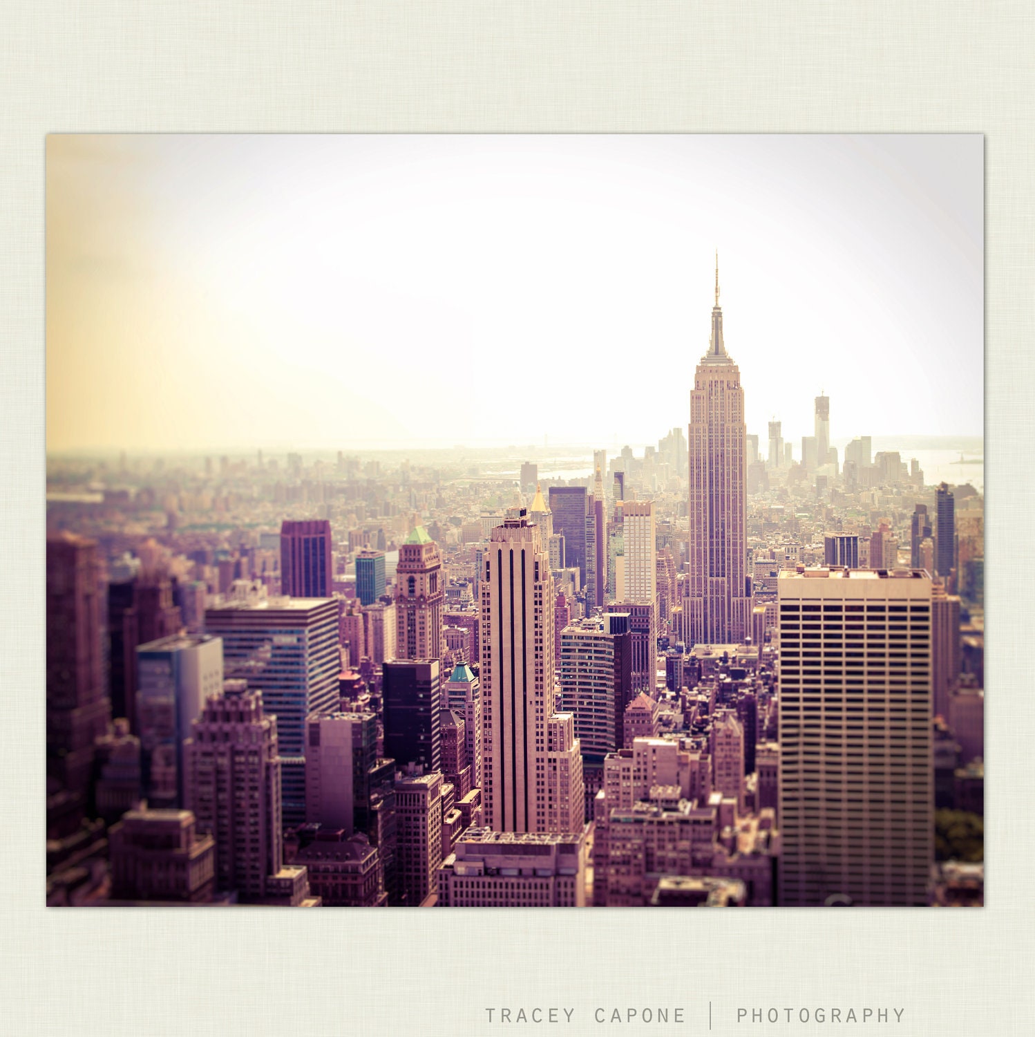 New York City Photography - Etsy wall art - The City -  urban photograph, new york city print, NYC, peach, purple