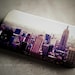 iPhone 5 case - New York City print, urban iPhone case - The City - urban print, NYC design, eggplant, peach, iPhone 5