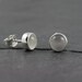 White Moonstone Earrings, Silver Post Earrings