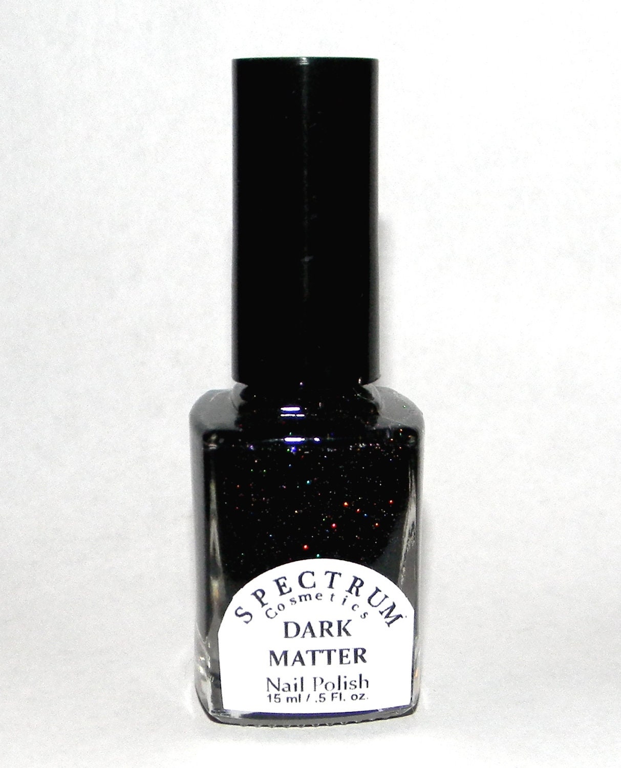 Black Holographic Glitter nail Polish DARK MATTER