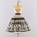 vintage 1950s circle skirt / Hand painted / 50s sequined full circle skirt