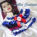 Wedding Garter set - NY Rangers -bridal garters