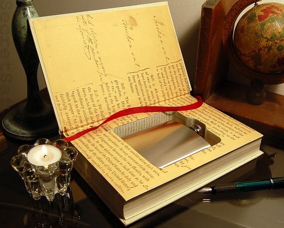Hollow Book Safe & Flask - MIRACLE AT PHILADELPHIA The Story of the Constitutional Convention (Flask Included)
