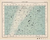 1910 star map 59 rare celestial star map original antique astronomy print english lithograph X