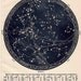 1942 constellations star map original vintage celestial print august september october