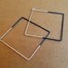 Duo Square Earrings - Large Size