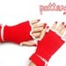 immediate download - Crochet Pattern - Christmas Fingerless Mitten - PDF