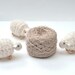 beige boucle alpaca Yarn natural. 1 oz - perfect for doll hair, crochet animal and knitting.