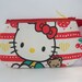 Hello Kitty Sanrio Wristlet / Pouch -- Handmade OOAK Vintage Sanrio