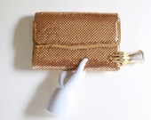 Vintage Gold Mesh Purse - Clutch - Handbag