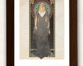 The Hobbit / The Lord of the Rings poster Galadriel Lady of Light / art nouveau