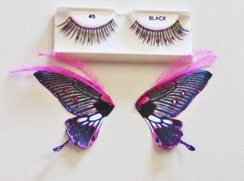 Black and Pink Butterfly Eyes