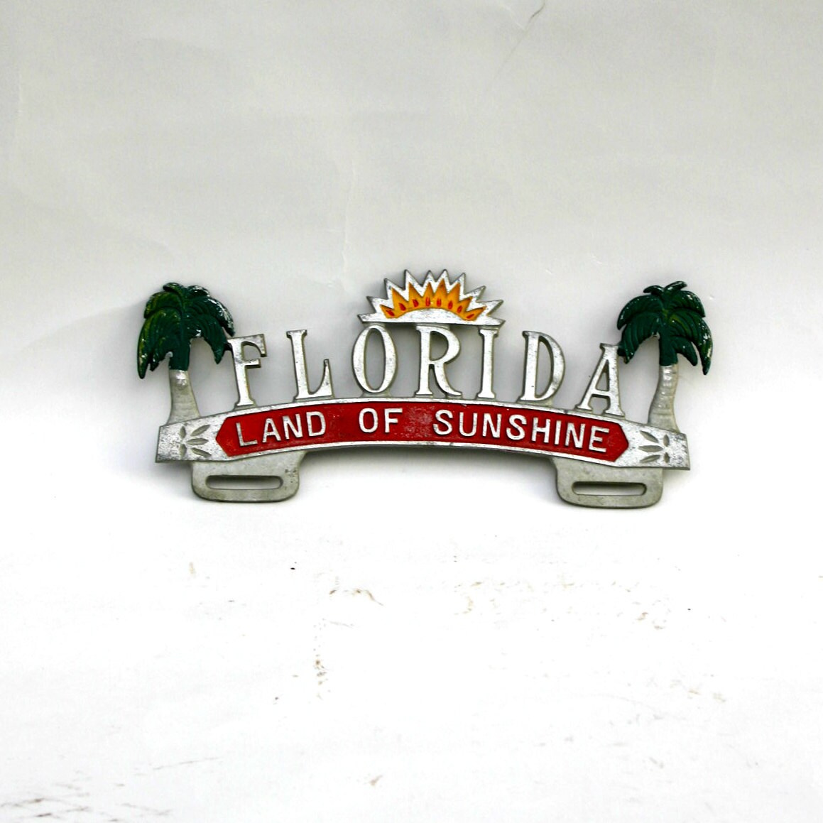 Vintage Florida License Plate Topper / Auto by ConceptFurnishings