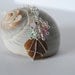 Brown Sea Glass Heart Pendant, Wire Wrapped Heart Pendant, Sweet Dreams