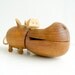 Zoo Line Danish Modern Wood Hippo 1959