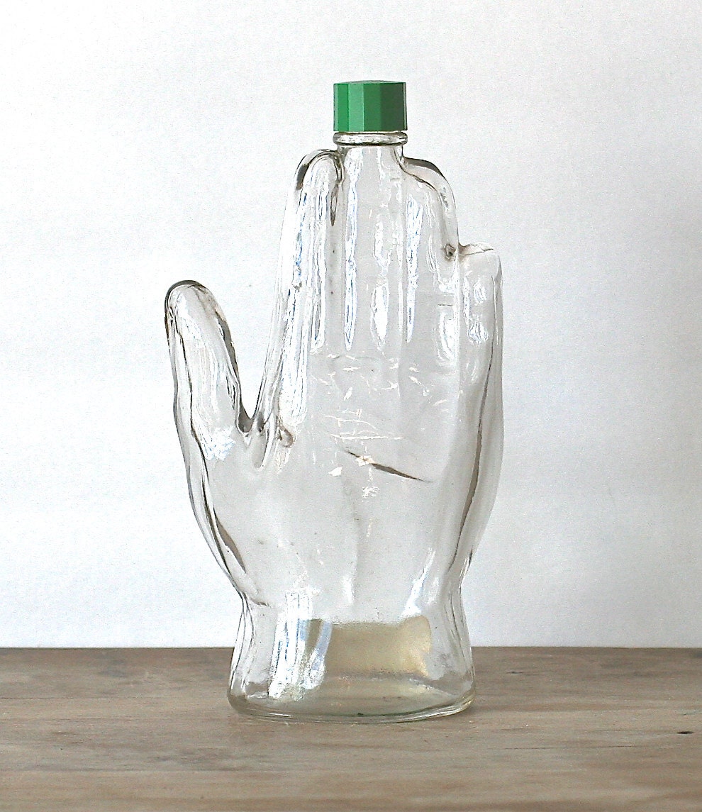 Mennen Skin Bracer Glass Hand Bottle Aftershave