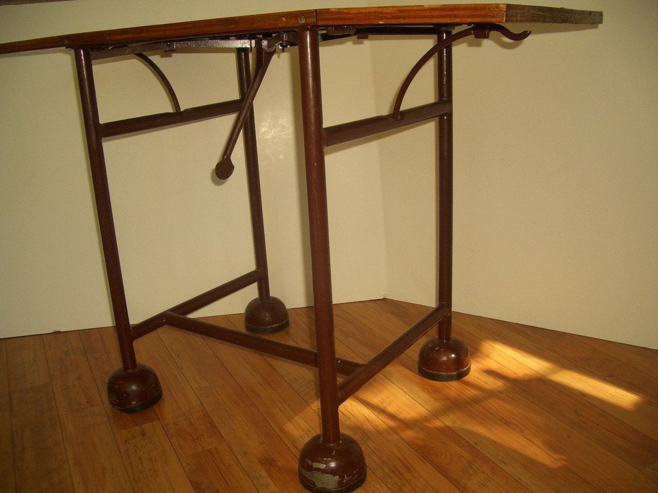 Vintage Industrial Typewriter Table on Wheels. Metal & by 40sZen