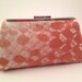 Clutch Handbag Purse - Copper and Cream Clutch with Metallic Print - Evening Bag - Julie Lange