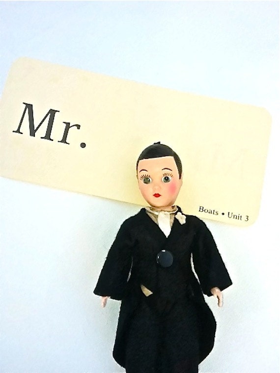 Vintage Mr. Flashcard Wedding Decoration