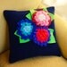 PDF Flower Fabric Sissi Pattern - Chrysanthemum and leaves - PHOTO tutorial - fabric/felt - accessory/decorative pillow