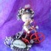 Tricycle Biker Babe, Doll Assemblage, Biker Girl, Desk Jewelry