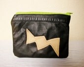 Lightening Bolt Mini Leather Clutch -