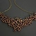 Modern Wooden Alphabet Necklace