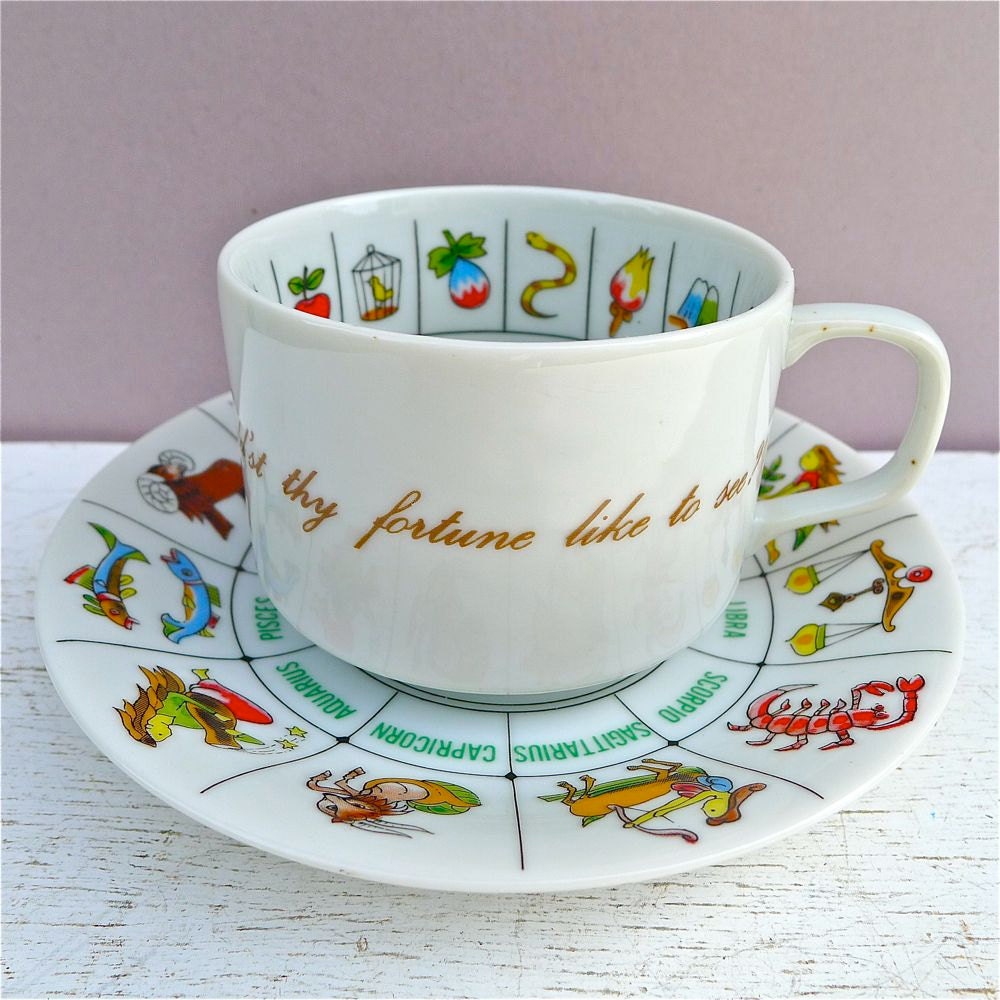 Vintage Fortune Telling Tea Cup - Tea Leaf Reading Teacup