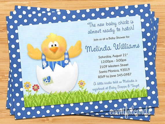Little Chick Baby Shower Invitation Il_570xn
